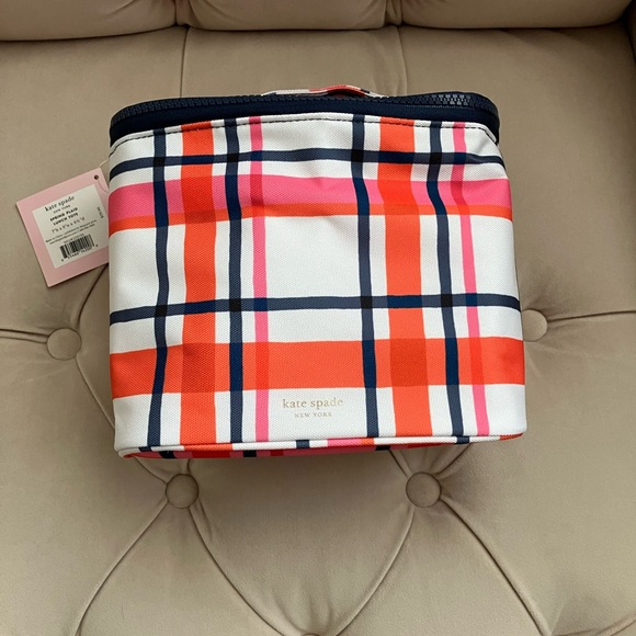 Kate Spade New York Spring Plaid Lunch Tote (NWT) - Picture 4 of 14